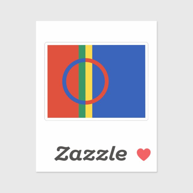 Adesivo Bandeira de Sápmi (Folha)