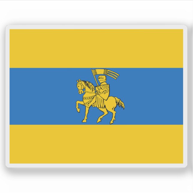 Adesivo Bandeira de Schwerin, Alemanha (Frente)
