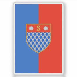 Adesivo Bandeira de Shkodër, Albânia