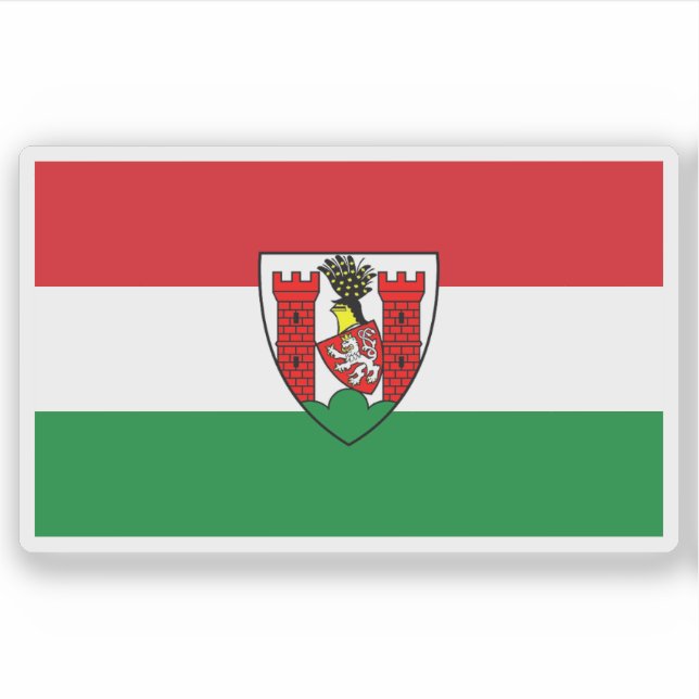 Adesivo Bandeira de Spremberg, Alemanha (Frente)