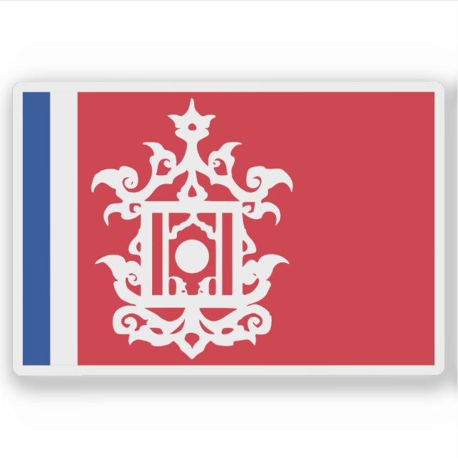 Adesivo Bandeira de Sulu (final do século XIX) (Frente)