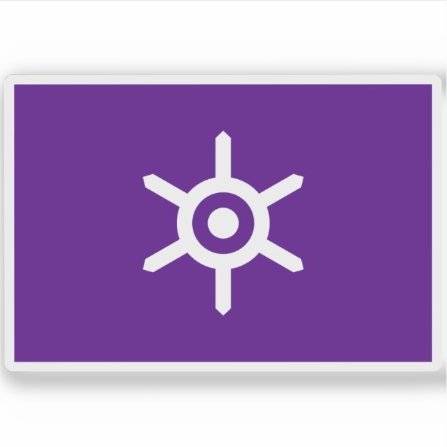 Adesivo Bandeira de Tóquio Metropolis, Japão (Frente)