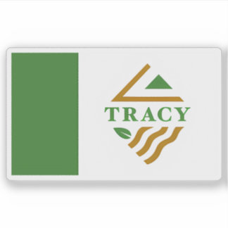 Adesivo Bandeira de Tracy, Califórnia, EUA