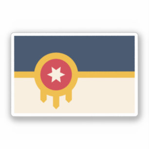 Adesivo Bandeira de Tulsa, Oklahoma