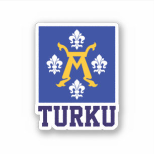 Adesivo Bandeira de Turku, Finlândia