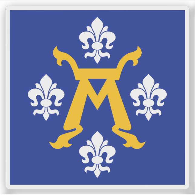 Adesivo Bandeira de Turku, Finlândia (Frente)