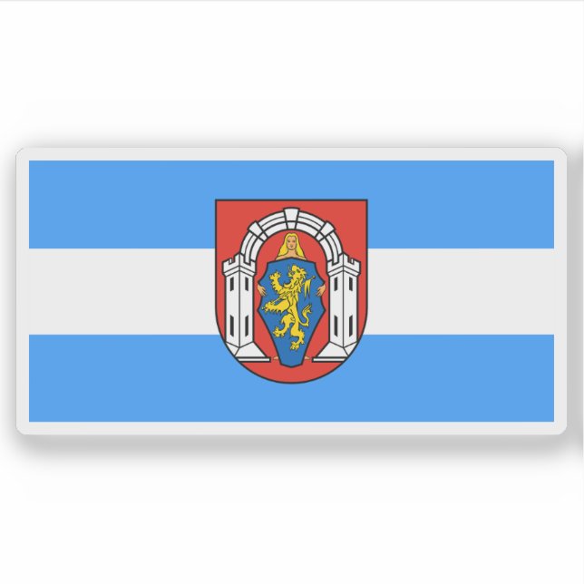 Adesivo Bandeira de Vukovar, Croácia (Frente)