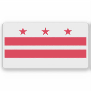 Adesivo Bandeira de Washington, D.C (distrito de Columbia)