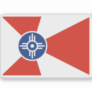 Adesivo Bandeira de Wichita, Kansas