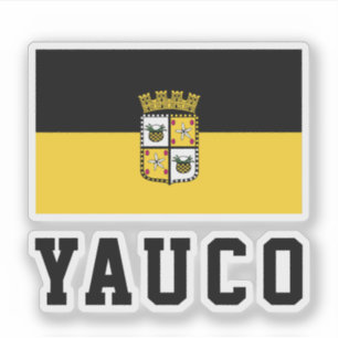 Adesivo Bandeira de Yauco, Porto Rico