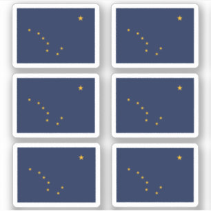 Adesivo Bandeira do Alasca, bandeira estadual americana