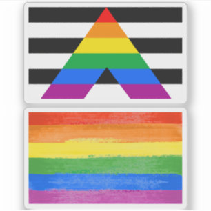 Adesivo Bandeira do Aliado Hétero