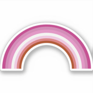 Adesivo Bandeira do arco-íris rosa do orgulho lésbico