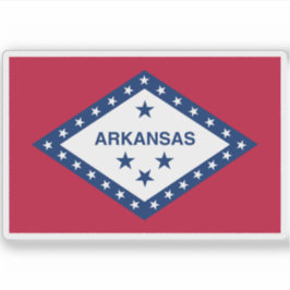 Adesivo Bandeira do Arkansas