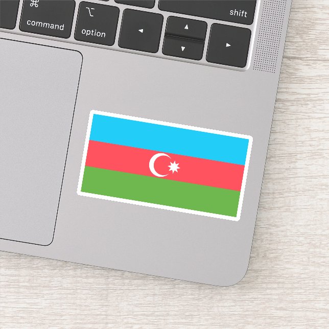 Adesivo Bandeira do Azerbaijão (Detalhe)