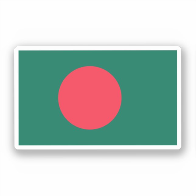 Adesivo Bandeira do Bangladesh (Frente)