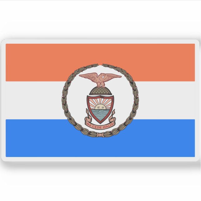 Adesivo Bandeira do Borough of Bronx (Frente)