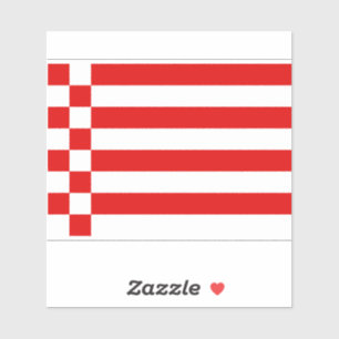 Adesivo Bandeira do Bremen Vinyl Sticker