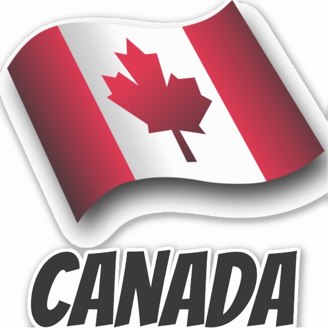 Adesivo Bandeira do Canadá (Frente)