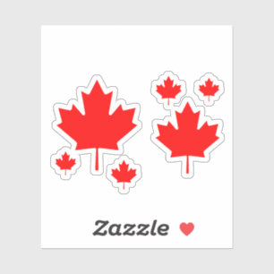 Adesivo Bandeira do Canadá Emblema da Folha de Maple campe