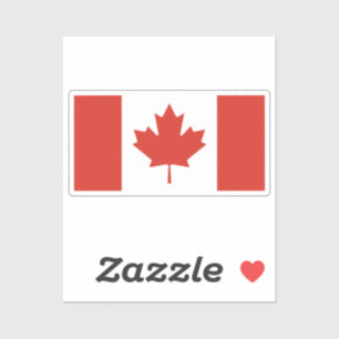 Adesivo Bandeira do Canadá recortada personalizada