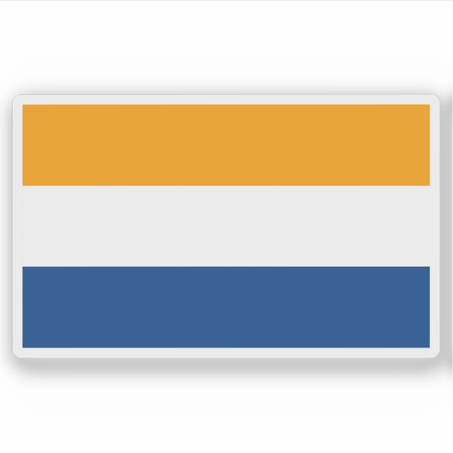 Adesivo Bandeira do cantão de Rio Cuarto, Costa Rica (Frente)