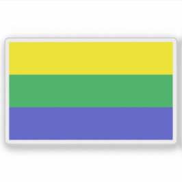 Adesivo Bandeira do cantão de San Mateo, Alajuela, Costa R