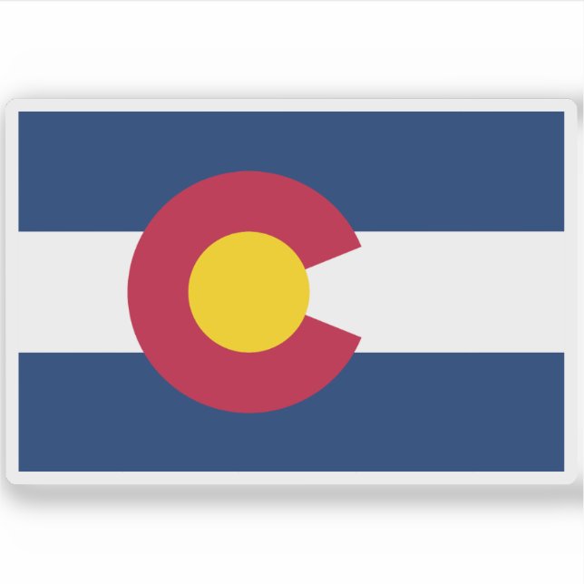 Adesivo Bandeira do Colorado (Frente)
