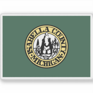 Adesivo Bandeira do Condado de Isabella, Michigan
