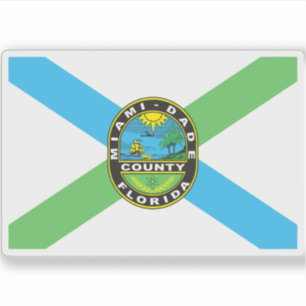 Adesivo Bandeira do condado de Miami-Dade, Flórida