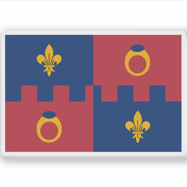 Adesivo Bandeira do condado de Montgomery, Maryland (Frente)