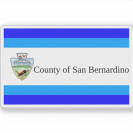Adesivo Bandeira do Condado de San Bernardino, Califórnia(
