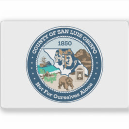 Adesivo Bandeira do Condado de San Luis Obispo, Califórnia