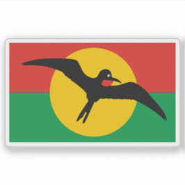 Adesivo Bandeira do Conselho de Barbuda, Antígua e Barbuda