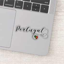 Adesivo Bandeira do Coração de Portugal