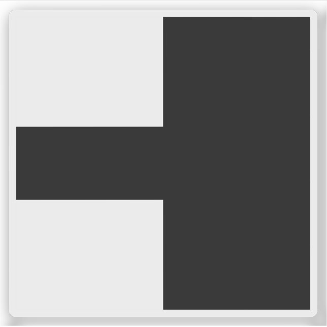 Adesivo Bandeira do distrito de Aarwangen, Suiça (Frente)