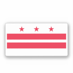Adesivo Bandeira do Distrito de Colúmbia (EUA)