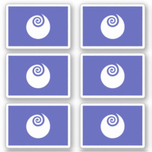 Adesivo Bandeira do Distrito de Ibaraki, Japão