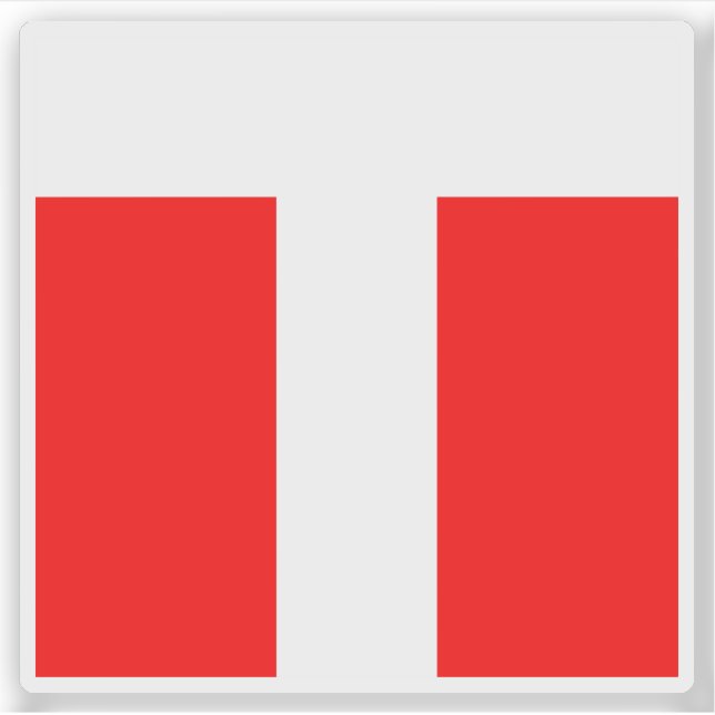 Adesivo Bandeira do distrito de Konolfingen, Suiça (Frente)