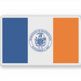 Adesivo Bandeira do distrito de Manhattan