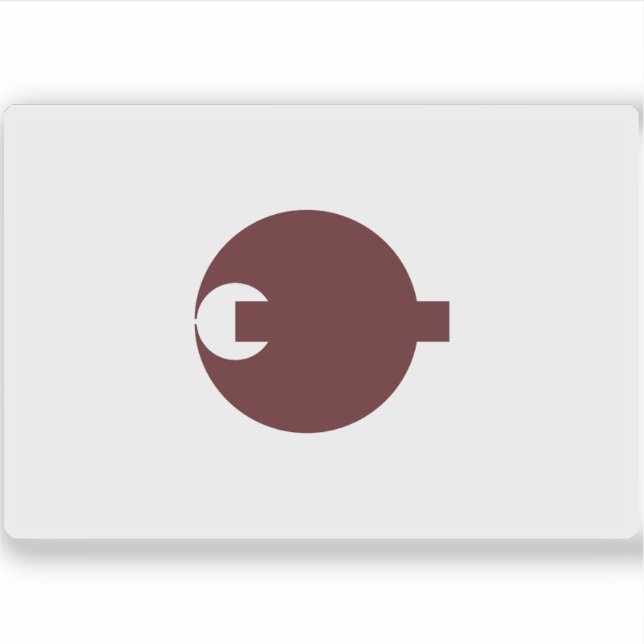 Adesivo Bandeira do Distrito de Nara, Japão (Frente)