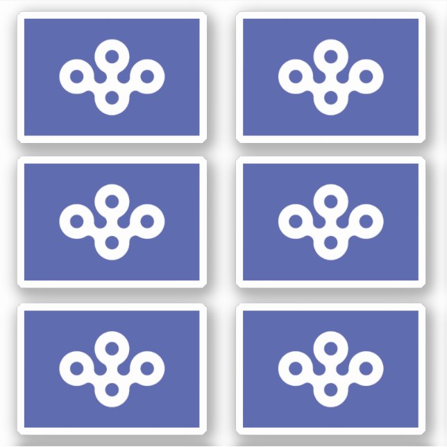 Adesivo Bandeira do Distrito de Osaka, Japão (Frente)