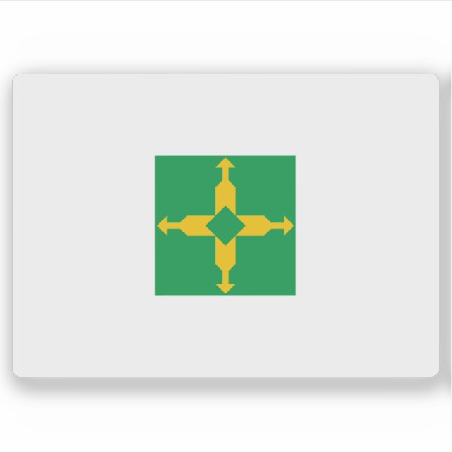 Adesivo Bandeira do Distrito Federal, Brasil (Frente)