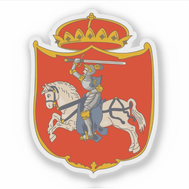 Adesivo Bandeira do domínio, Suecia da Lituânia sueca (Frente)