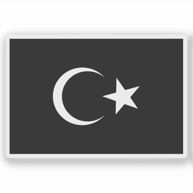 Adesivo Bandeira do Emirado de Cyrenaica, Líbia (1949-1951 (Frente)