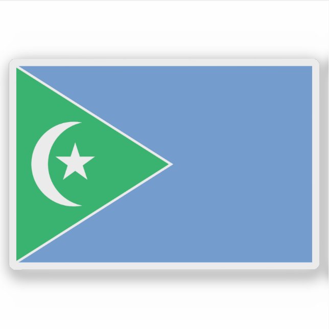 Adesivo Bandeira do Estado de Galmudug, Somália (2009-2010 (Frente)