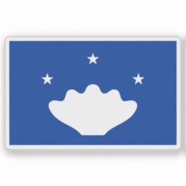 Adesivo Bandeira do Estado de Hatohobei (Tobi), Palau