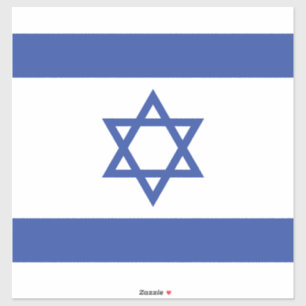 Adesivo Bandeira do Estado de Israel, Estrela de Davi Juda