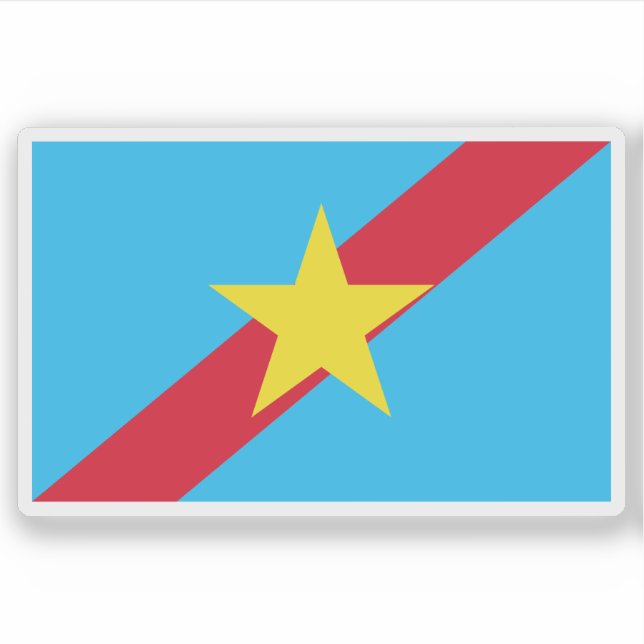 Adesivo Bandeira do Estado de Ngaraard, Palau (Frente)