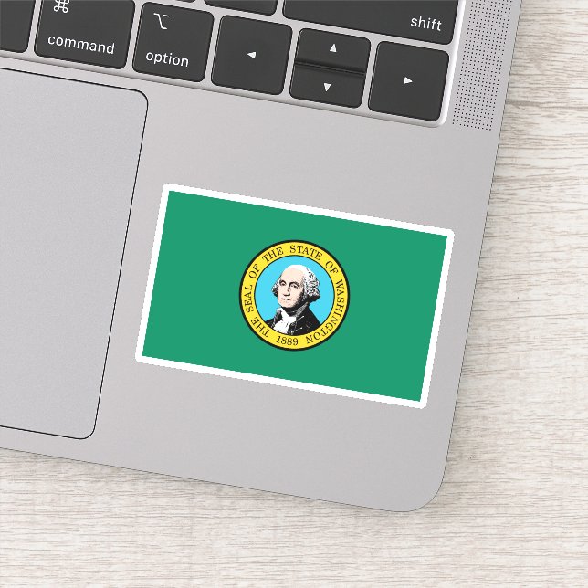 Adesivo Bandeira do Estado de Washington (Detalhe)